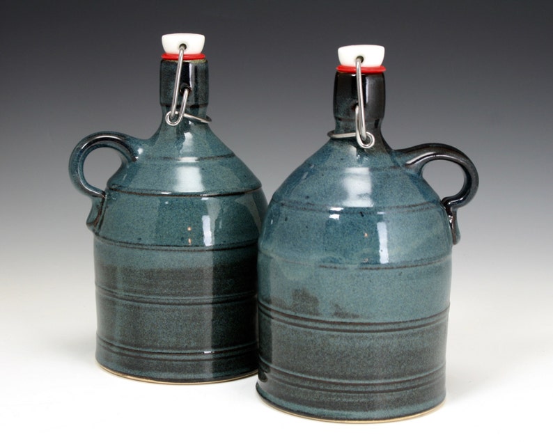 32 Oz Beer Growler From Ceramic Stoneware Pottery With Classic Etsy