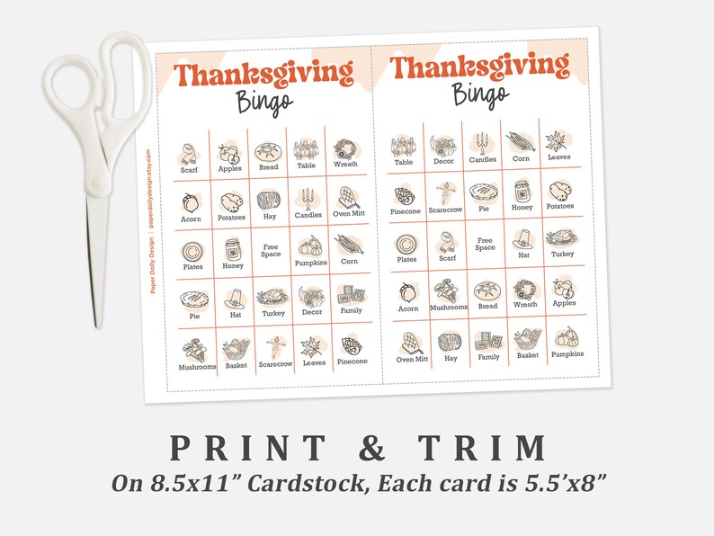 Thanksgiving Bingo | Groovy Party Game | Fall | Autumn | Classroom ...