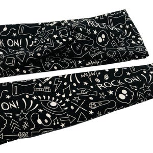 Rock On Headband, Twist Headband, Yoga Headband, Wide Headband, Workout Headband