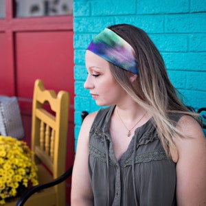 Jewel Galaxy Headband, Turban or Yoga Headband, Wide Headband, Twist Headband, Yoga Headband, Workout Accessories, Headbands