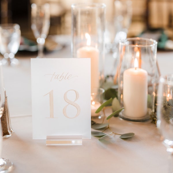 Acrylic Table Numbers | Wedding | Special Event | Reception Decor