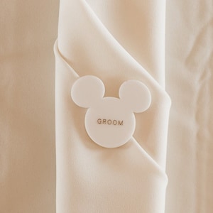 Mouse Ear Place Cards or Coasters | Modern Wedding | Acrylic Coaster | Party Favor | Disney Inspired