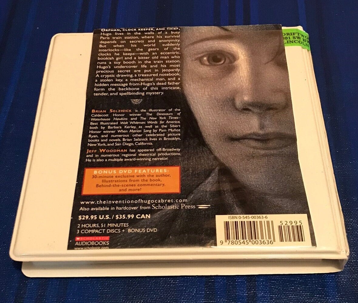 The Invention Of Hugo Cabret, 3 CD Audiobook, by Brian Selznick - Etsy  België, image size:1180x999