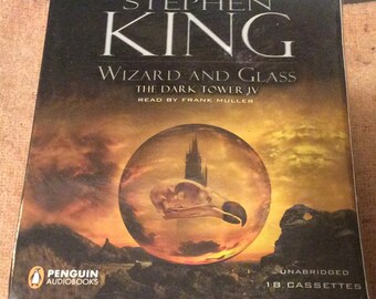 Wizard And Glass, by Stephen King, (1997) unabridged Audio Cassettes (18) sealed NF condition.