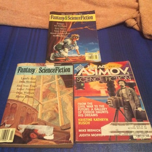 Science Fiction Magazines, March, May and September 1991