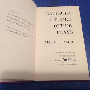 Caligula & Three Other Plays, by Albert Camus