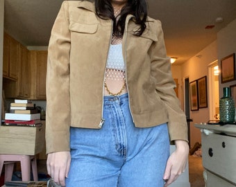 Vintage 90s Suede-Like Jacket (part of a set)