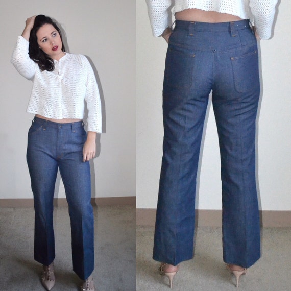 vintage high waisted flare jeans