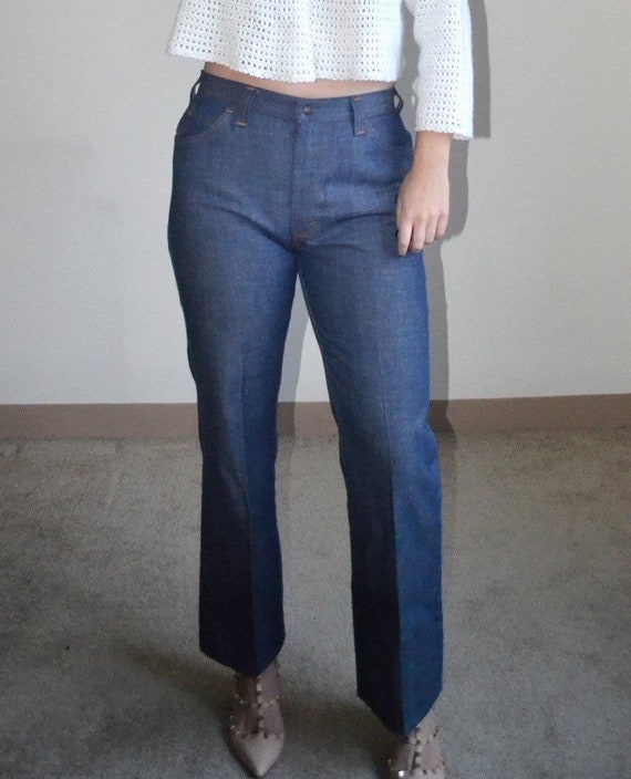 vintage high waisted flare jeans