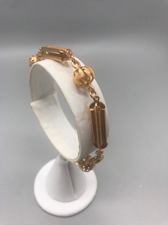 Bracelet,18k Rose Gold. Handmade. Circa 1950’s