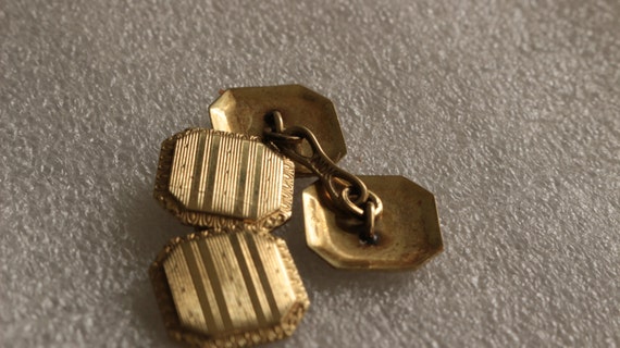 cufflinks,14k yellow gold - image 4