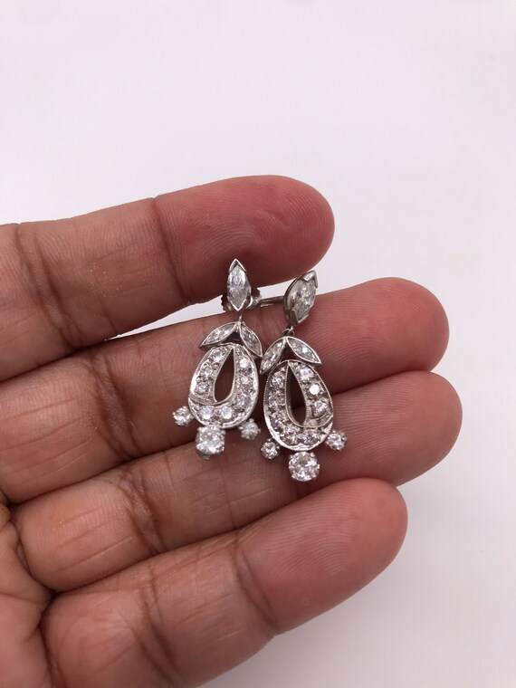 Earrings. Diamonds. Handmade. Circa 1950’s. - image 5