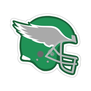 Kelly Green Eagles Helmet Sticker