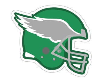 Kelly Green Eagles Helmet Sticker