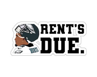 Rents Due Jalen Hurts Eagles Sticker