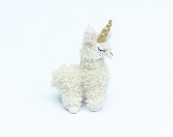 Tiny Llamacorn, Stuffed Llamacorn, small toy