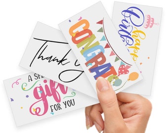 Greeting Card Add-on - Thank You, Congrats, Best Wishes, A Special Gift For You, Happy Birthday Greeting Cards