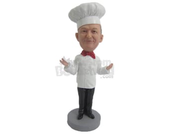 Custom Bobblehead Skinny Chef, Cook Custom Bobblehead, Chef Custom Bobblehad