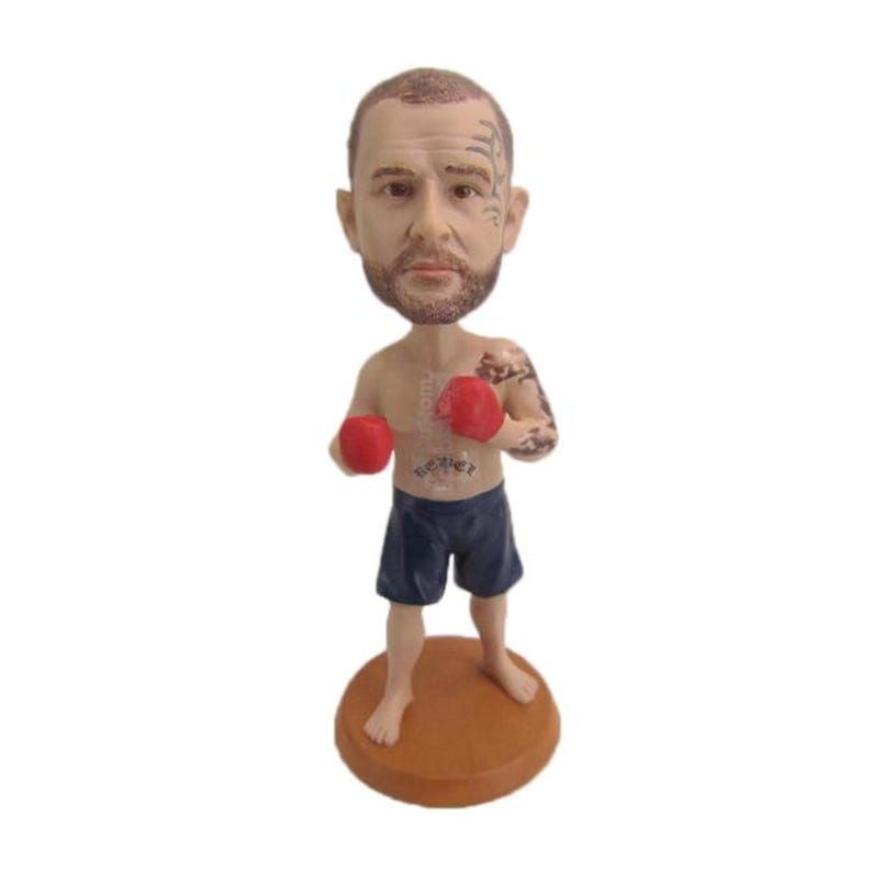 Custom Bobblehead Professional Kick Boxer, Champion Fighter Kick Boxer Custom Bobblehead, Sports Custom Bobblehead image 2