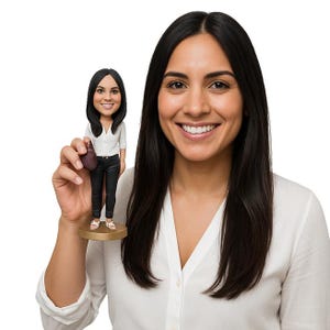 Custom Bobblehead Sexy Elegant Lady, Gorgeous Gal Custom Bobblehead, Casual Female Custom Bobblehead