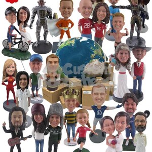 Custom Bobblehead Groovy Surfer, Surfing Custom Bobblehead, Sports Custom Bobblehead imagen 9