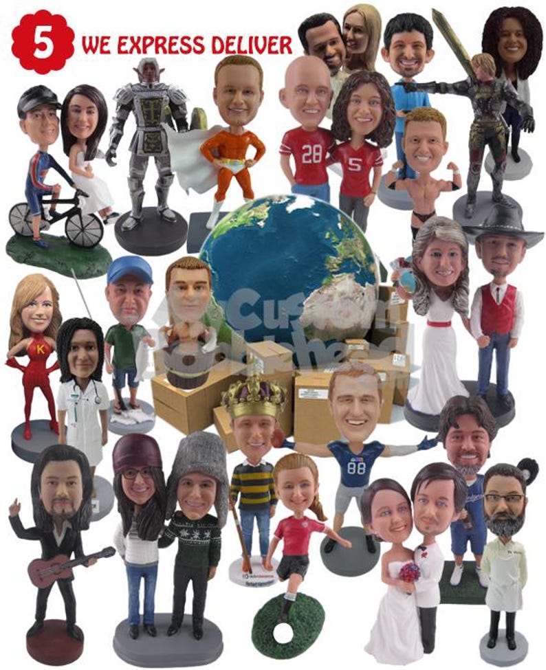 Custom Bobblehead Groovy Surfer, Surfing Custom Bobblehead, Sports Custom Bobblehead imagen 9