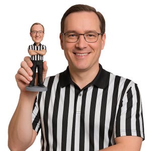 Custom Bobblehead Sports Referee, Match Referee Custom Bobblehead, Sports Custom Bobblehead