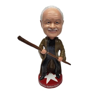 Custom Bobblehead Superhero With a Stick, Superhero Custom Bobblehead, Action Figure Custom Bobblehead, Custom Action Figure