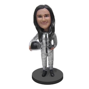 Custom Bobblehead Female Astronaut, Space Custom Bobblehead, Space Mission Custom Bobblehead
