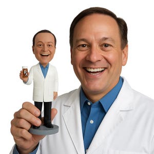 Custom Bobblehead Professional Male Pharmacist, Chemist Custom Bobblehead, Physician Custom Bobblehead, Medical Doctor Custom Bobblehead
