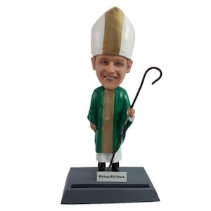Custom Bobblehead Almighty Religious Priest Custom Bobblehead, Religious Officiant Custom Bobblehead Priest Custom Bobblehead