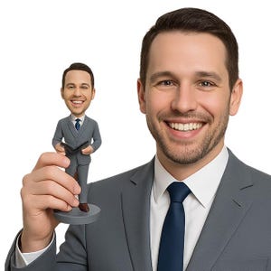 Custom Bobblehead Wedding Officiant, Bestman, Asher, Groom Custom Bobblehead, Wedding Custom Bobblehead, Personalized Bobblehead