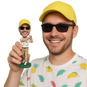 Custom Bobblehead Professional Golfer, Golf Custom Bobblehead, Sports Custom Bobblehead