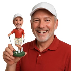 Custom Bobblehead Professional Golfer, Pro Tour Professional Golfer Custom Bobblehead, Sports Custom Bobblehead