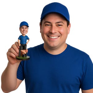 Custom Baseball Player Bobblehead - Personalized Sports Figurine - Baseball Coach Gift - Unique Fan Collectible - Gift for Him