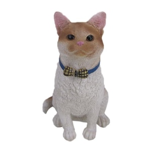 Custom Bobblehead Sitting Cat Pet, Cat Custom Bobblehead, Pet Cat Custom Bobblehead