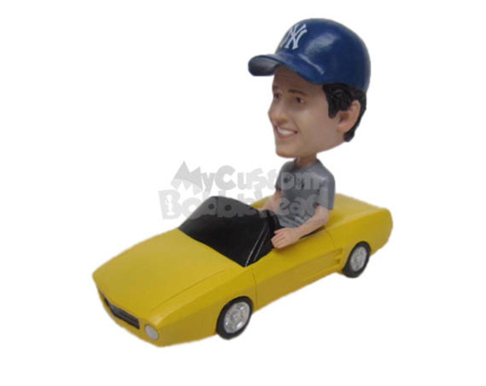 Custom Bobblehead Cool Dude in Mustang Convertible Car Etsy