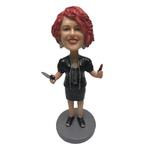 Custom Bobblehead Hair Stylist, Hairdresser Custom Bobblehead, Makeup Artist Custom Bobblehead, Janitor Custom Bobblehead