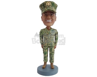 Custom Bobblehead Arm Forces, Soldier Custom Bobblehead, Army Custom Bobblehead