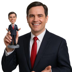 Custom Bobblehead Best Man Party Guy Groomsman Asher Custom Bobblehead, Bridal Party Custom Bobblehead, Personalized Bobblehead