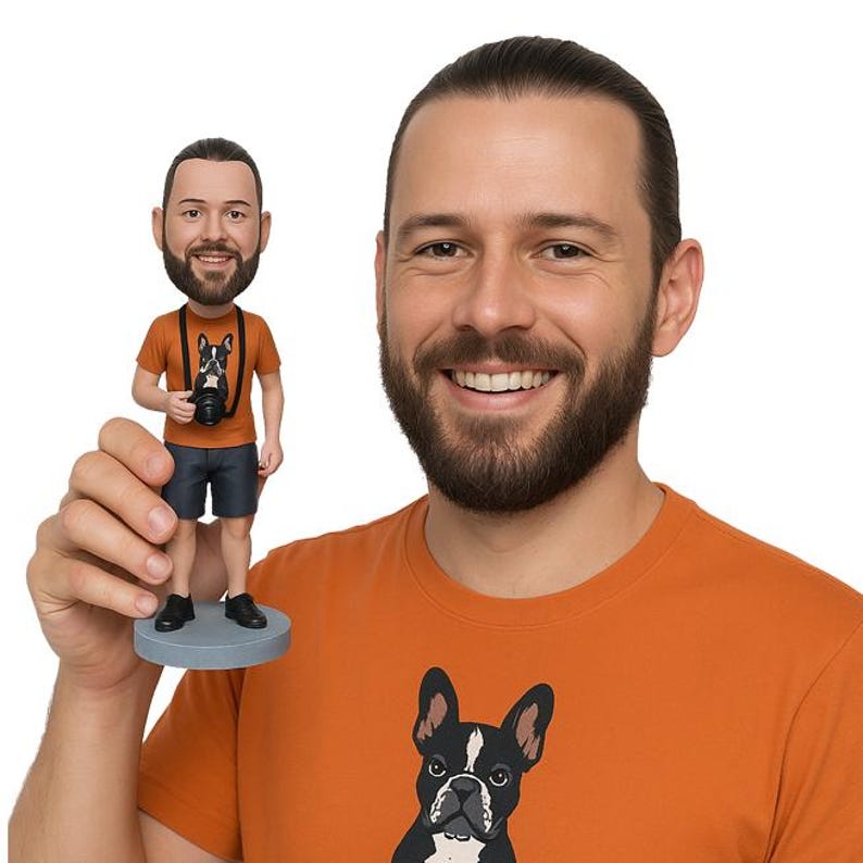 Custom Bobblehead Photographer Aficionado, Photographer Custom ...