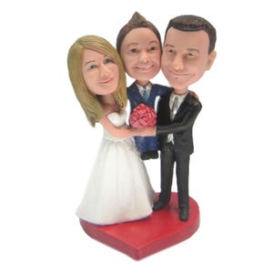 Custom Bobblehead Dad, Mom and Son, Kid and Parents Custom Bobblehead, Mom, Dad and Child Family Custom Bobblehead
