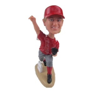 Custom Bobblehead Baseball Pitcher, Baseball Custom Bobblehead, Sports Custom Bobblehead