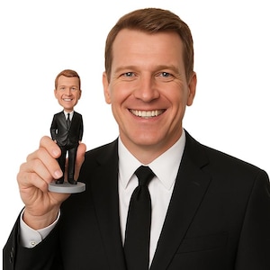 Custom Bobblehead Just Chilling Best Man, Groomsman Custom Bobblehead, Bridal Party Custom Bobblehead, Personalized Bobblehead