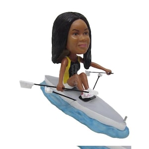 Custom Bobblehead Female Row Crew, Rower Custom Bobblehead, Rowing Team Sports Bobblehead