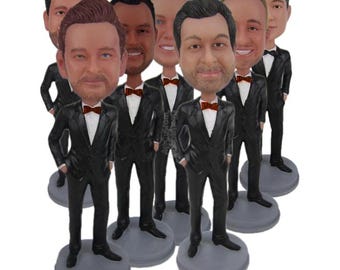 Custom Bobblehead Groomsmen Gift, Bridal Party Custom Bobblehead, Wedding Custom Bobblehead, Personalized Bobblehead