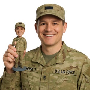 Custom Bobblehead Army Soldier, Soldier Custom Bobblehead, Army Custom Bobblehead