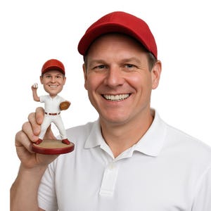 Custom Bobblehead Pitcher Baseball Player, Baseball Player Custom bobblehead, Sports Custom Bobblehead