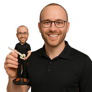 Custom Bobblehead Chiropractor Doctor, Male Chiropractor Physician Custom Bobblehead, Doctor Custom Bobblehead, Personalized Bobblehead
