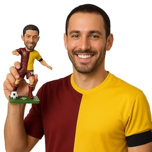Custom Bobblehead Soccer Player World Cup Champion, Male Soccer Player Custom Bobblehead